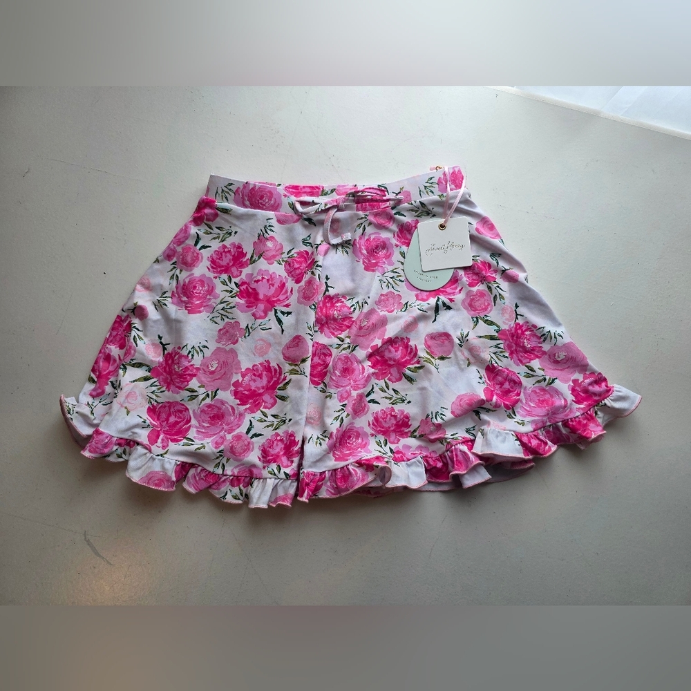 SweetHoney Pink Floral Skort